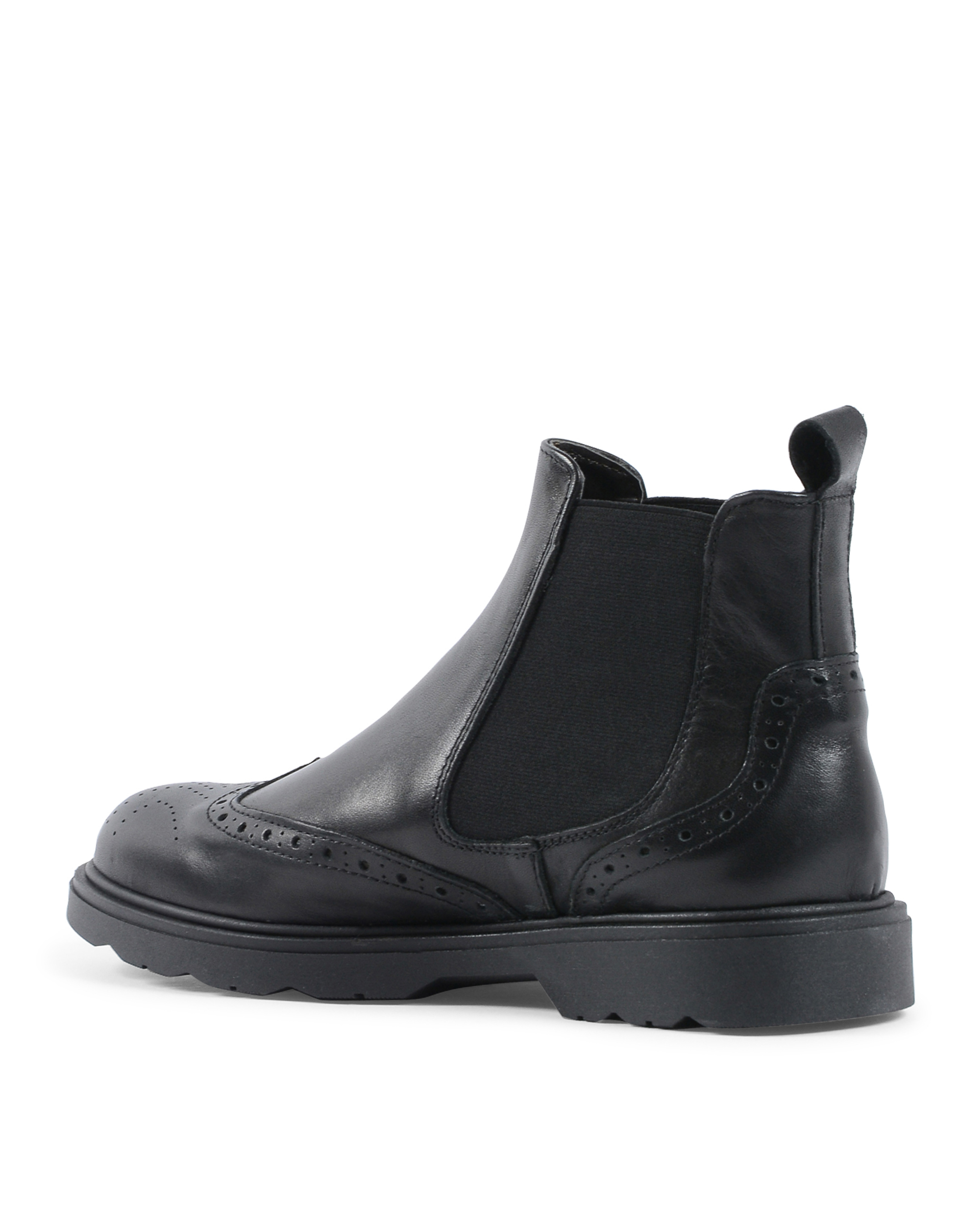 19V69 Italia Mens Ankle Boot Black 182351 CRUST NERO